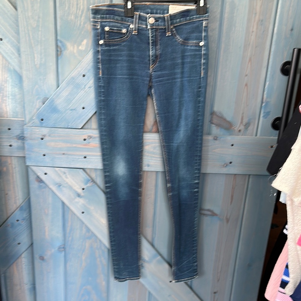 Rag & Bone Blue Skinny Jeans Classic Style, size 27